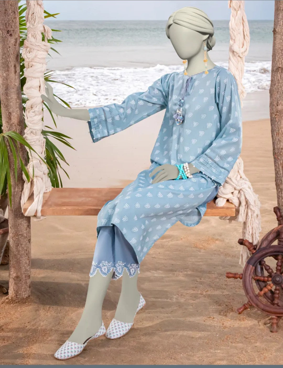 MULTICOLOR LAWN PASTE PRINTED UNSTITCHED 2PC | JLAWN-S-JST-25-2042