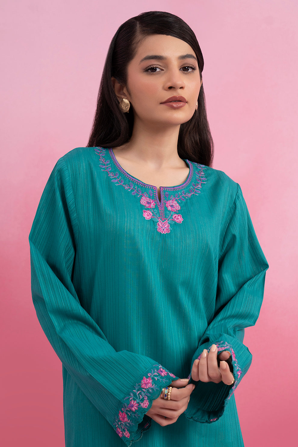 Embroidered Kurta - 2143