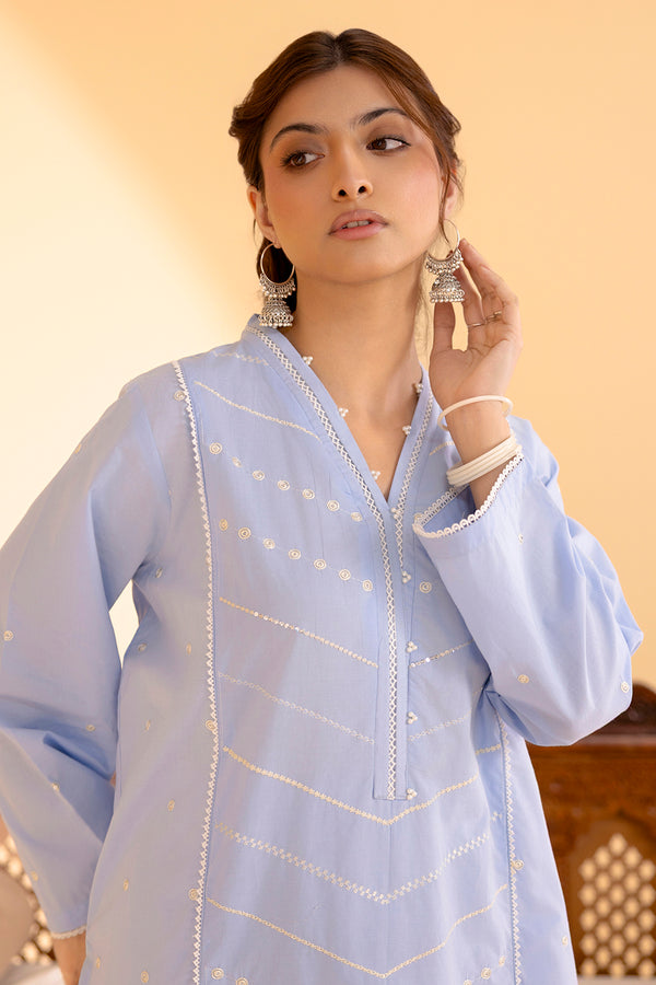 Embroidered Kurta Trouser 2565