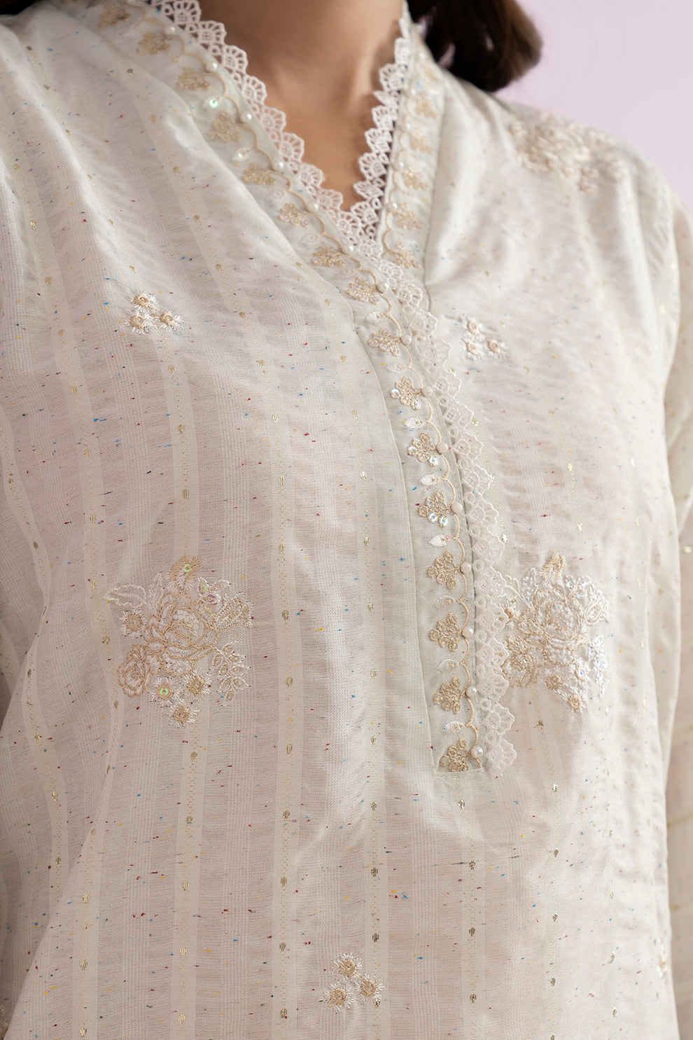 Embroidered Kurta Dupatta - 2121